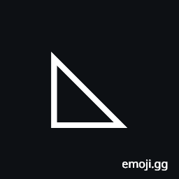 Lower Left Triangle Symbol