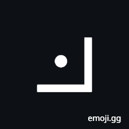 Lower Right Corner with Dot Symbol