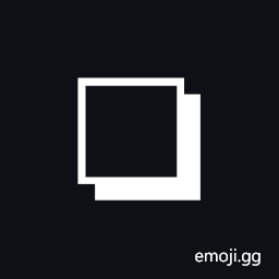 Lower Right Drop-Shadowed White Square Symbol