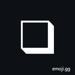 Lower Right Shadowed White Square Symbol
