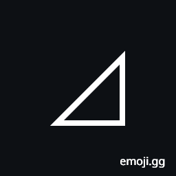 Lower Right Triangle Symbol