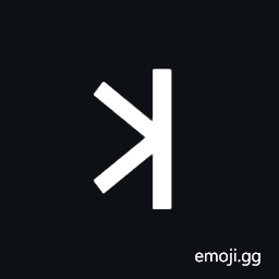 Lydian Letter K Symbol