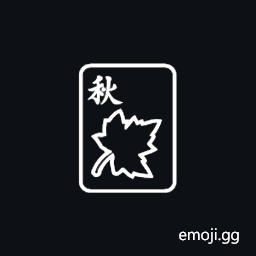 Mahjong Tile Autumn Symbol