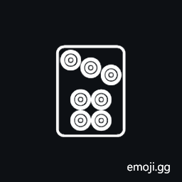 Mahjong Tile Seven of Circles Symbol