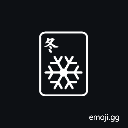 Mahjong Tile Winter Symbol