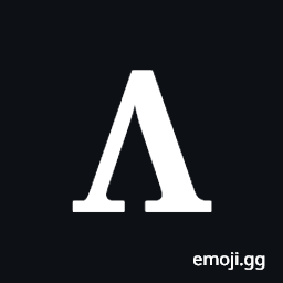 Mathematical Bold Capital Lamda Symbol