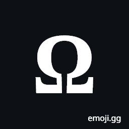 Mathematical Bold Capital Omega Symbol
