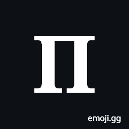 Mathematical Bold Capital Pi Symbol