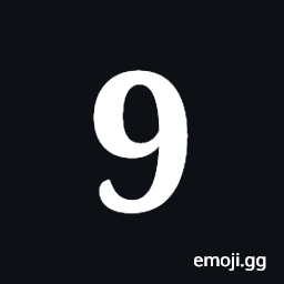 Mathematical Bold Digit Nine Symbol