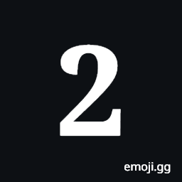 Mathematical Bold Digit Two Symbol