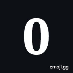 Mathematical Bold Digit Zero Symbol