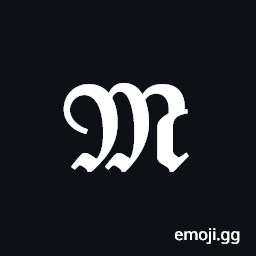 Mathematical Bold Fraktur Capital M Symbol