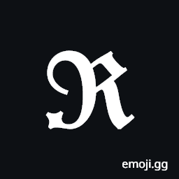 Mathematical Bold Fraktur Capital R Symbol