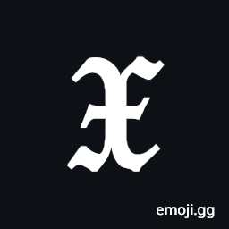 Mathematical Bold Fraktur Capital X Symbol