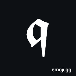 Mathematical Bold Fraktur Small Q Symbol