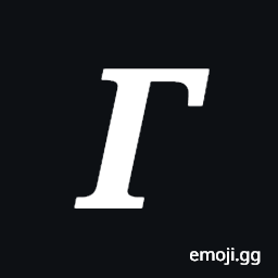 Mathematical Bold Italic Capital Gamma Symbol