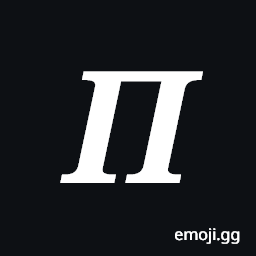 Mathematical Bold Italic Capital Pi Symbol