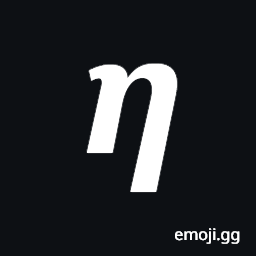 Mathematical Bold Italic Small Eta Symbol