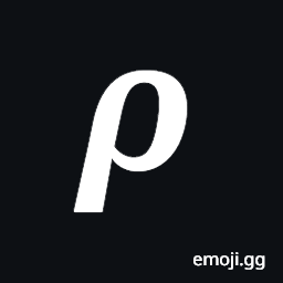 Mathematical Bold Italic Small Rho Symbol