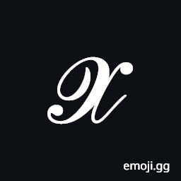 Mathematical Bold Script Capital X Symbol