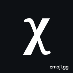 Mathematical Bold Small Chi Symbol