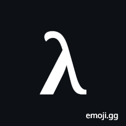 Mathematical Bold Small Lamda Symbol