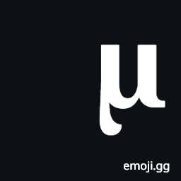 Mathematical Bold Small Mu Symbol