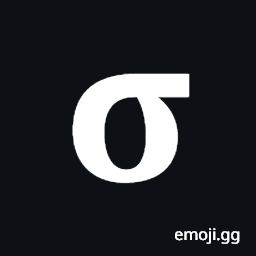 Mathematical Bold Small Sigma Symbol