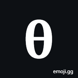 Mathematical Bold Small Theta Symbol