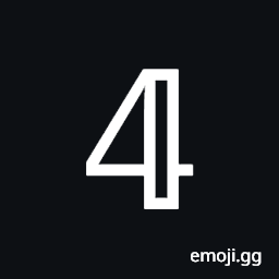 Mathematical Double-Struck Digit Four Symbol