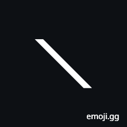 Mathematical Falling Diagonal Symbol