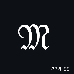 Mathematical Fraktur Capital M Symbol