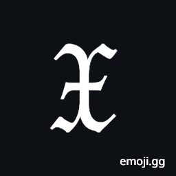 Mathematical Fraktur Capital X Symbol