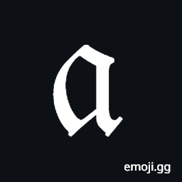 Mathematical Fraktur Small A Symbol