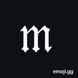 Mathematical Fraktur Small M Symbol