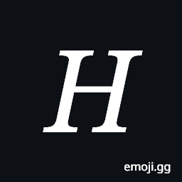 Mathematical Italic Capital H Symbol