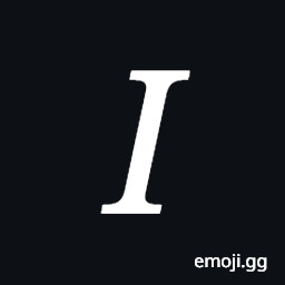 Mathematical Italic Capital I Symbol