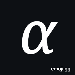 Mathematical Italic Small Alpha Symbol