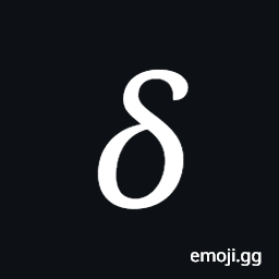 Mathematical Italic Small Delta Symbol