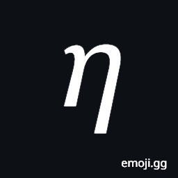 Mathematical Italic Small Eta Symbol