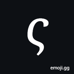 Mathematical Italic Small Final Sigma Symbol