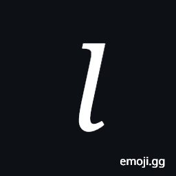 Mathematical Italic Small L Symbol