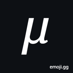 Mathematical Italic Small Mu Symbol