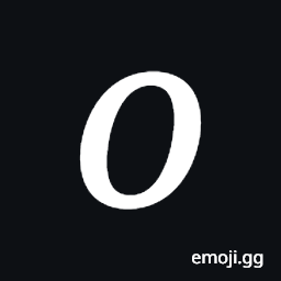 Mathematical Italic Small O Symbol