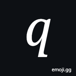 Mathematical Italic Small Q Symbol