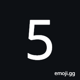 Mathematical Monospace Digit Five Symbol