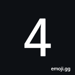 Mathematical Monospace Digit Four Symbol