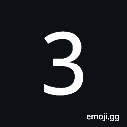 Mathematical Monospace Digit Three Symbol
