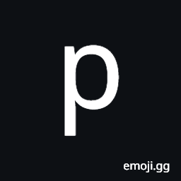 Mathematical Monospace Small P Symbol