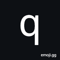 Mathematical Monospace Small Q Symbol